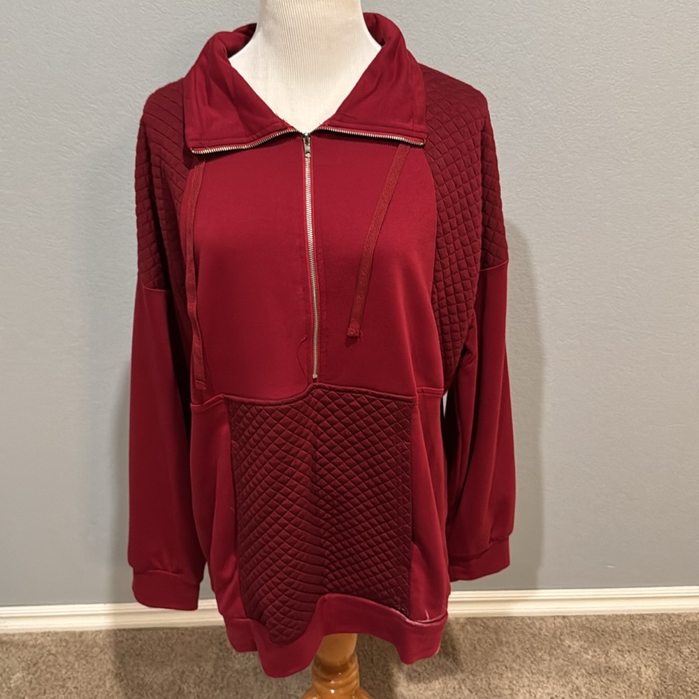 Tickled Teal pullover.  Size XL ❤️